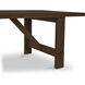 Esmond 97.99 X 42.01 inch Brown Outdoor Dining Table